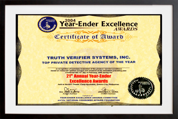 Top Private Detective Agency (2004) and Lie Detector Test Agency in Philippines